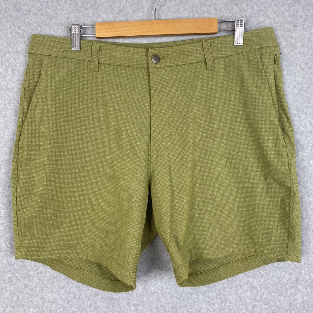 Lululemon Shorts Mens Size 36 Heathered Bronze Green Commission 7" Ventlight